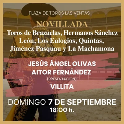 Domingo 7 Septiembre - Novillada